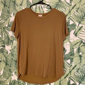 Short sleeved tan shirt